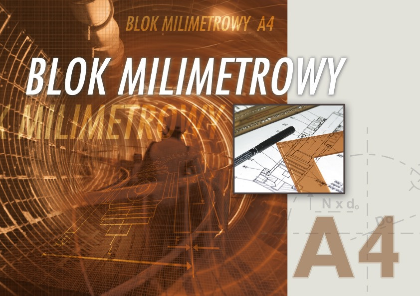 Blok milimetrowy A4 20k. Kreska